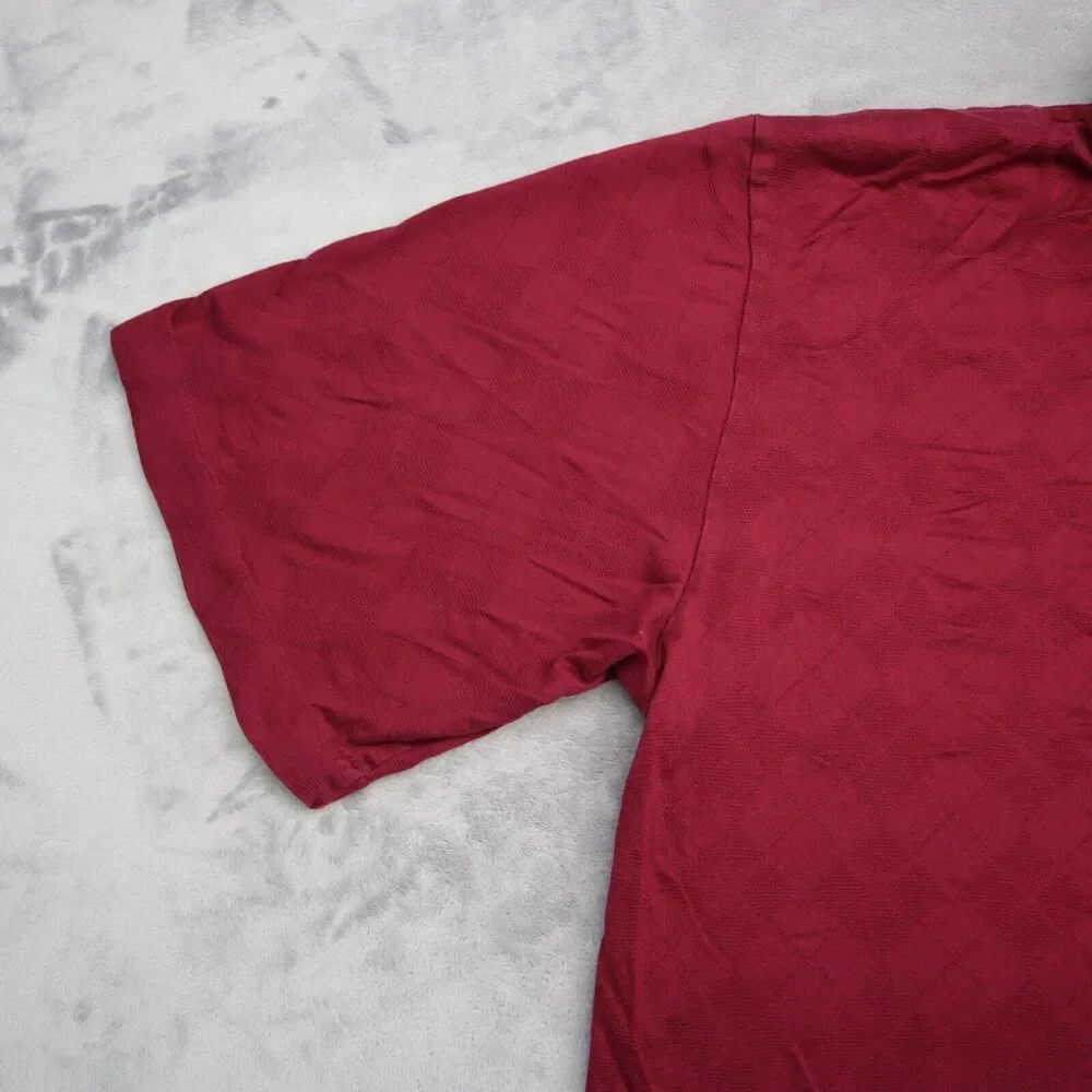 Polo Golf Ralph Lauren Shirt Mens M Red Wine Short Sleeve Classic